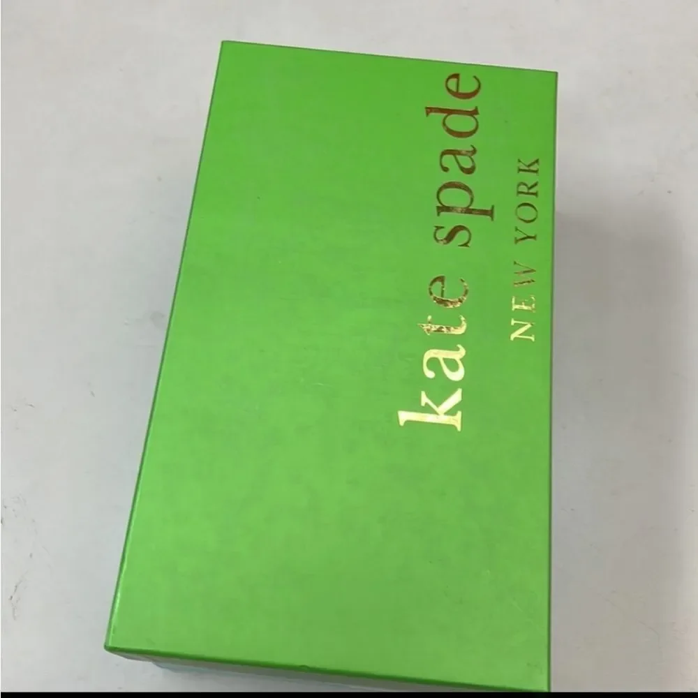 KATE SPADE Dale Kitten Heels In Deep Russe Goat Leather Pumps NIB